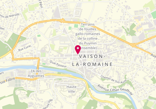 Plan de Les Frangines, 3 avenue Général de Gaulle, 84110 Vaison-la-Romaine