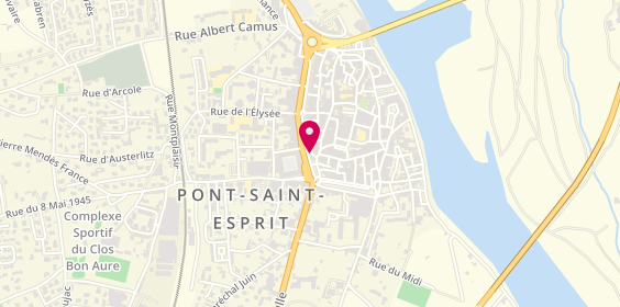 Plan de Must Coiffure, 10 place de la République, 30130 Pont-Saint-Esprit