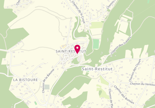 Plan de L.S Coiffure, 5 Place du Colonel Bertrand, 26130 Saint-Restitut