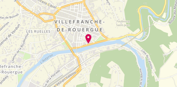 Plan de Coiffure Nataly, 11 Quai de la Sénéchaussée, 12200 Villefranche-de-Rouergue