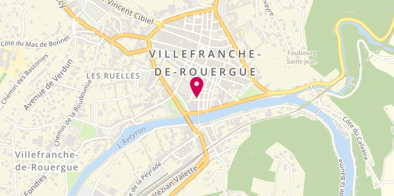 Plan de LOUPIAS Marie Claude, 42 Rue de la République, 12200 Villefranche-de-Rouergue