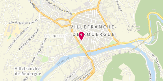 Plan de GRIALOU Catherine, 34 Bis Rue du Sergent Bories, 12200 Villefranche-de-Rouergue