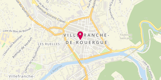 Plan de Coiffure Homme RICOMES Pascal, 17 Rue du Sergent Bories, 12200 Villefranche-de-Rouergue