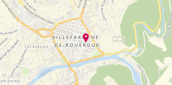 Plan de Coiffure Eric, 24 Rue Belle Isle, 12200 Villefranche-de-Rouergue