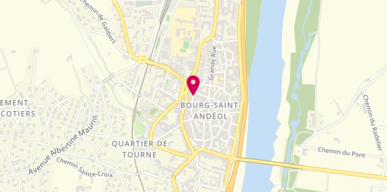 Plan de Audrey Coiffure, 26 Rue Vierna, 07700 Bourg-Saint-Andéol