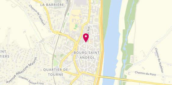 Plan de L'Atelier du Coiff Eur, 4 Rue Marcel Tournayre, 07700 Bourg-Saint-Andéol