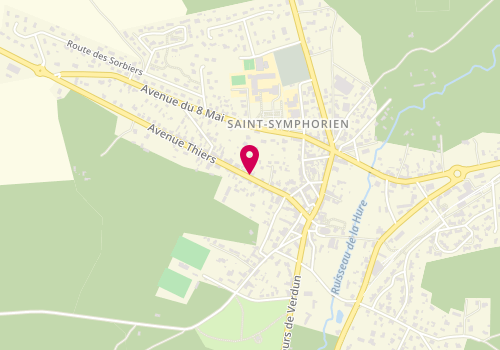Plan de Le Boudoir de Franck et Jess, 16 avenue Thiers, 33113 Saint-Symphorien