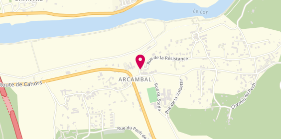 Plan de L'Authentique Coiffure, 4 Rue du Lac de Lergne, 46090 Arcambal