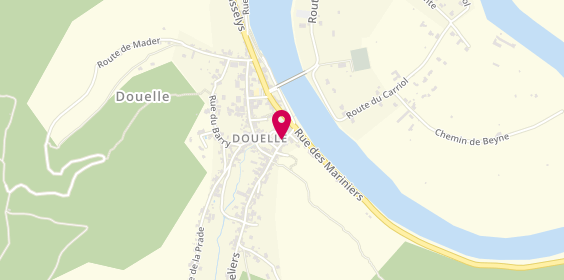 Plan de Douelle Coiffure, 174 Place de L&#039;Ormeau, 46140 Douelle