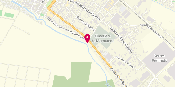 Plan de Longevial Coiffure, Route Nationale 113 Centre Commercial I
Route de Tonneins, 47200 Marmande