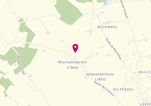 Plan de Le Van Thérèse, 3 Rue des Remparts, 47500 Monsempron-Libos