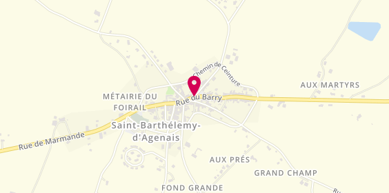Plan de Cc Tif, 9 Bis place du Centre, 47350 Saint-Barthélemy-d'Agenais