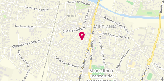 Plan de Amandine Coiffure, 5 Rue de la Resistance, 26200 Montélimar