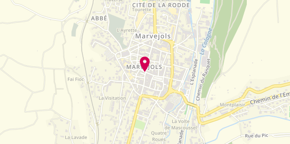 Plan de Sissi Coiffure, 1 Bis Avenue République, 48100 Marvejols