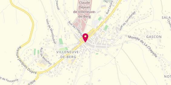 Plan de Chez Sandie, Voie de Serrelonge, 07170 Villeneuve-de-Berg