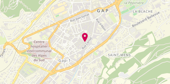 Plan de L'Atelier des Vilains Garçons, Rue Cheval Blanc, 05000 Gap