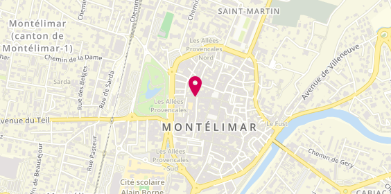 Plan de Le barbier de Montelimar, 18 Rue 4 Alliances, 26200 Montélimar
