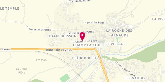 Plan de Revelation Coiffure, Route de Veynes - Ancien Hotel Ceuze Lieudit Champ la Cour, 05400 La Roche-des-Arnauds