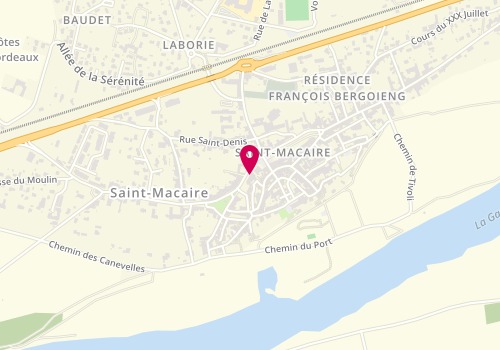 Plan de L'Atelier Essentiel, 9 Allée de Tourny, 33490 Saint-Macaire