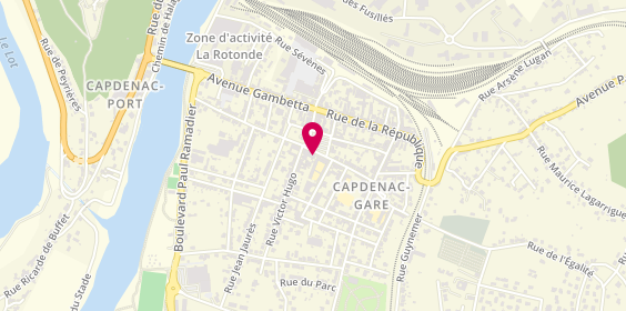 Plan de Coiffure Cerqueira, 16 Rue Carnot, 12700 Capdenac