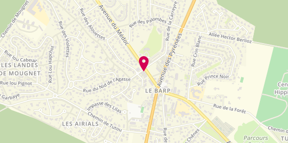 Plan de Alienor Coiffure - CHARDAT EIRL, 47 Rue des Alouettes, 33114 Le Barp