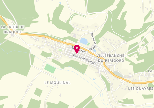 Plan de Duo Coiffure, 137 Rue Notre Dame, 24550 Villefranche-du-Périgord