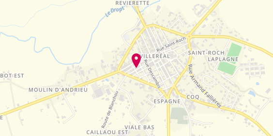 Plan de Georgie Salon de Coiffure, 15 Rue Roger Bissière, 47210 Villeréal