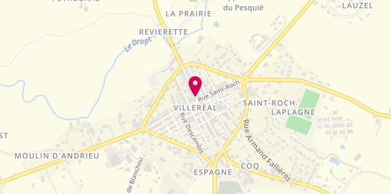 Plan de Coiffure Christelle, 43 Rue du Dropt, 47210 Villeréal