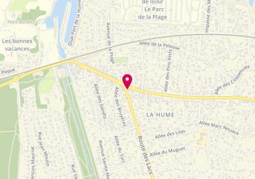 Plan de Paseo Coiffure, 42 avenue du Maréchal de Lattre de Tassigny, 33470 Gujan-Mestras