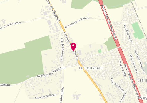 Plan de Mb Coiffure Beaudoux, 921 avenue de Toulouse, 33140 Cadaujac