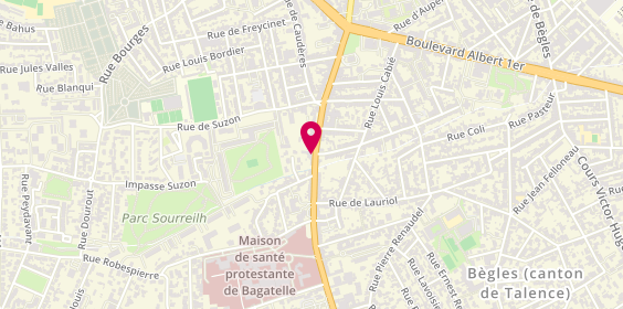 Plan de Institut Coiffure, 105 Route de Toulouse, 33400 Talence