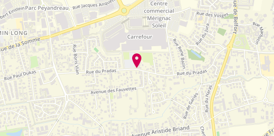 Plan de Belladom' Coiffure, Bâtiment A Résidence le Clos des Tourterell 65 Rue Pradas, 33700 Mérignac