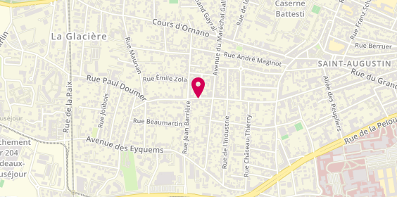 Plan de Aurelie Coiffure, 50 Rue Paul Doumer, 33700 Mérignac