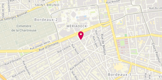 Plan de Myriam T, 72 Rue Lecocq, 33000 Bordeaux