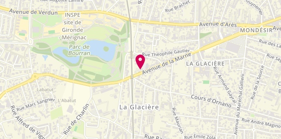 Plan de Maëki Coiffure, 117 avenue de la Marne, 33700 Mérignac