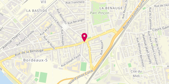 Plan de Amelia Guérin, 227 Rue de la Benauge, 33100 Bordeaux