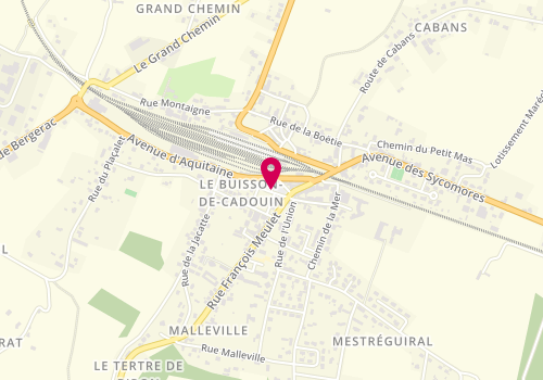 Plan de Elza Coiffure, Place Liberté, 24480 Le Buisson-de-Cadouin