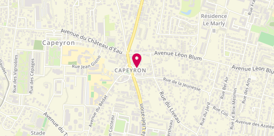Plan de La Maison Beaute de Capeyron, 3 place Jean Jaurès, 33700 Mérignac
