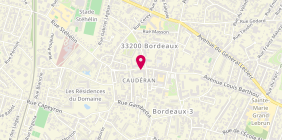 Plan de Franck Provost - Coiffeur Bordeaux Cauderan, 152-154 Av. Louis Barthou, 33200 Bordeaux