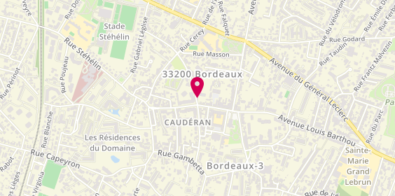 Plan de Passion Coiffure, 11 Rue Bellus Mareilhac, 33200 Bordeaux