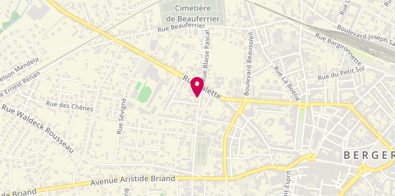 Plan de Maryse Coiffure, 48 Rue des 3 Freres Cassadou, 24100 Bergerac