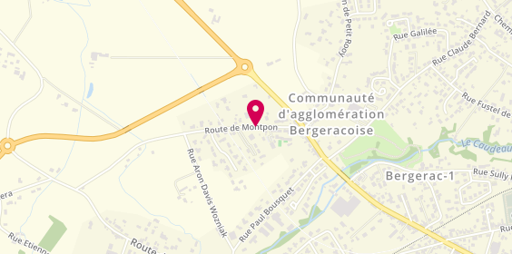 Plan de GOUBIER Isabelle, 19 Ter Route de Montpon, 24100 Bergerac