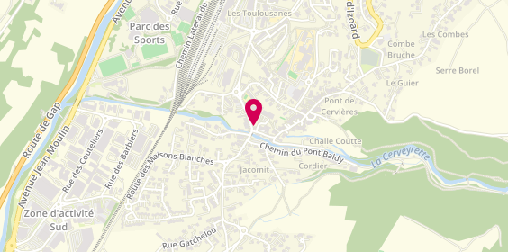 Plan de Destination Coiffure, 13 Rue Joseph Silvestre, 05100 Briançon