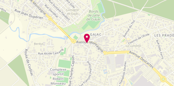 Plan de Facecoop, 34 avenue Montaigne, 33160 Saint-Médard-en-Jalles