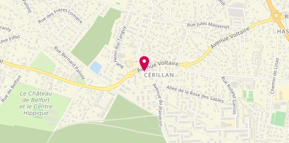 Plan de L'Atelier de Célia, 56 avenue Voltaire, 33160 Saint-Médard-en-Jalles