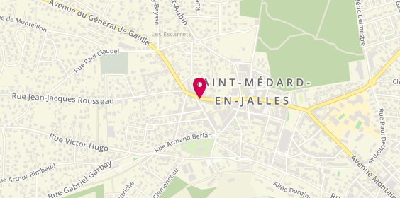 Plan de D'Koiffeur, 114 avenue Montesquieu, 33160 Saint-Médard-en-Jalles