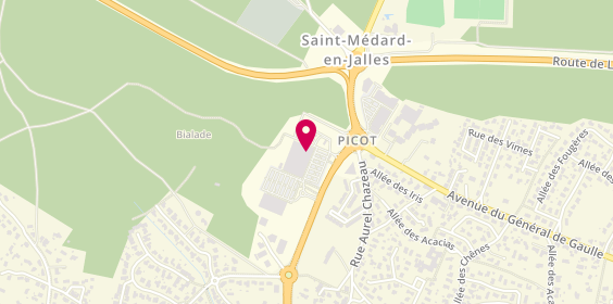 Plan de Dominic Coiffure, Route de Lacanau, 33160 Saint-Médard-en-Jalles