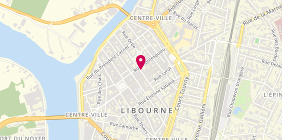 Plan de Backstage - Coiffeur Libourne, 61 Rue Jean Jacques Rousseau, 33500 Libourne