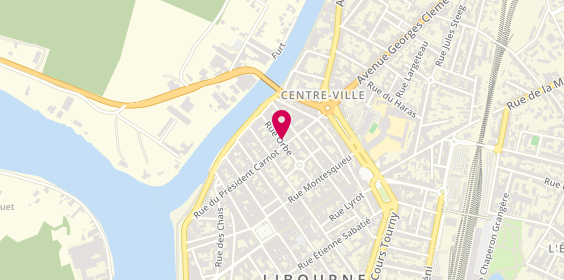 Plan de Tunisoise top coiffure, 85 Rue du Président Carnot, 33500 Libourne