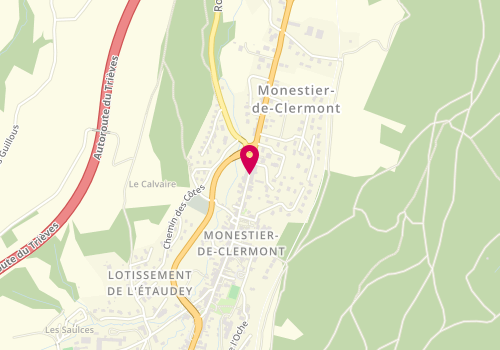 Plan de L'Atelier Coiffure, 37 Grand Rue, 38650 Monestier-de-Clermont